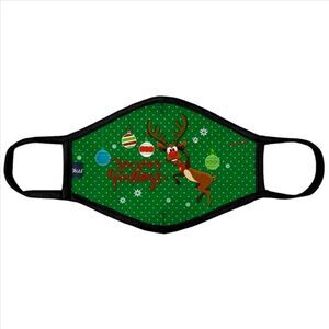 SALE USA Made Seasons Greeting with Deer Facemask